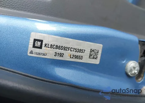 2015 Chevrolet Spark Ls Cvt z USA, uszkodzony, nr VIN KL8CB6S92FC753857